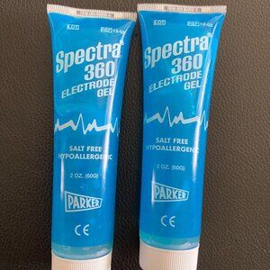 2X Spectra par12-02 Parker Laboratories 360 Electrode Gel, 2 Oz. Tube, Clear